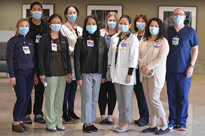 Nurses wearing masks