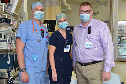 Nurses wearing masks