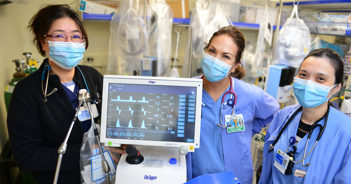 Respiratory Therapists Fight Back Against COVID19 El Camino Health