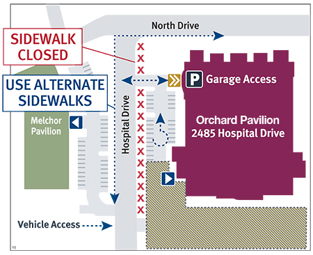 Women's Hospital Construction Parking South