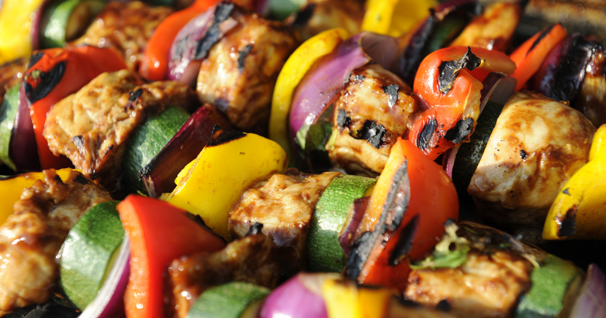 Chicken and Vegetable Kebab El Camino Health