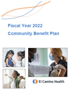Cover of the FY2021 Commumity Benefit Plan and Implementation Strategy