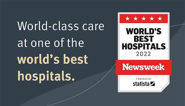 World-class care at one of the best world's best hospitals