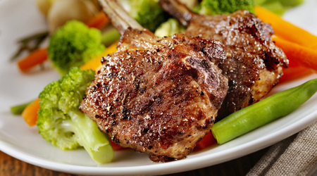 Roasted Leg of Lamb with Mint Chimichurri