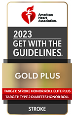 American Heart Association's Get With The Guidelines Gold Plus Achievement Award 2023
