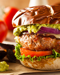 Grilled Turkey Bacon Burger