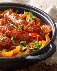 Italian Sausage with Peppers and Onions