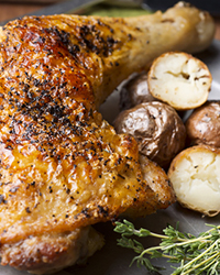 Roasted Chicken Leg Quarters