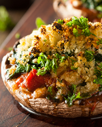 Artichoke Stuffed Portobello