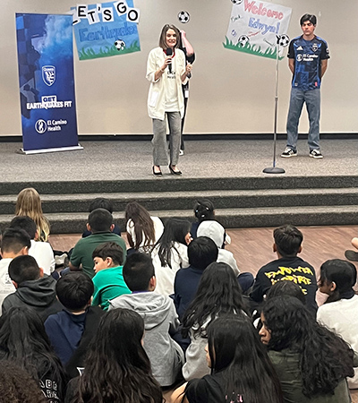 El Camino Health and San Jose Earthquakes Celebrate Get EQ Fit Graduation at Ida Jew Academy