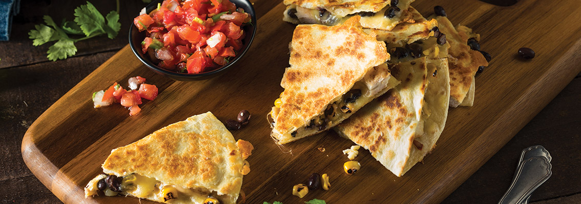 Sweet Potato and Black Bean Quesadillas