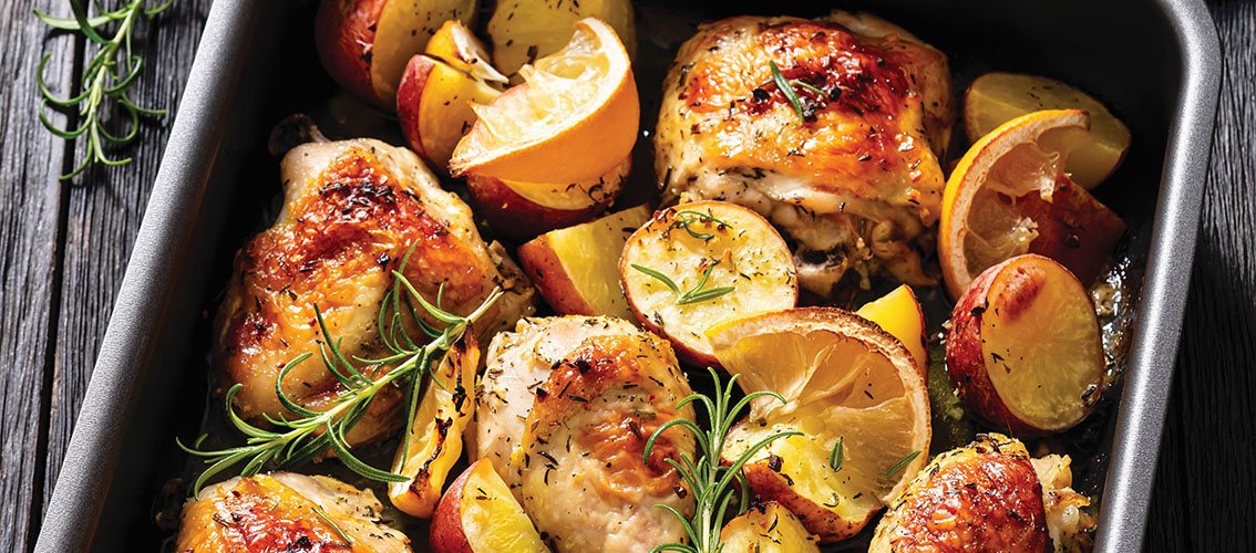 Roasted Lemon Chicken Veg recipe