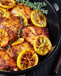 Garlic Lemon Chicken Thighs