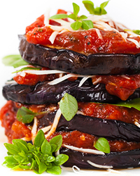 Eggplant Parmesan Stacks