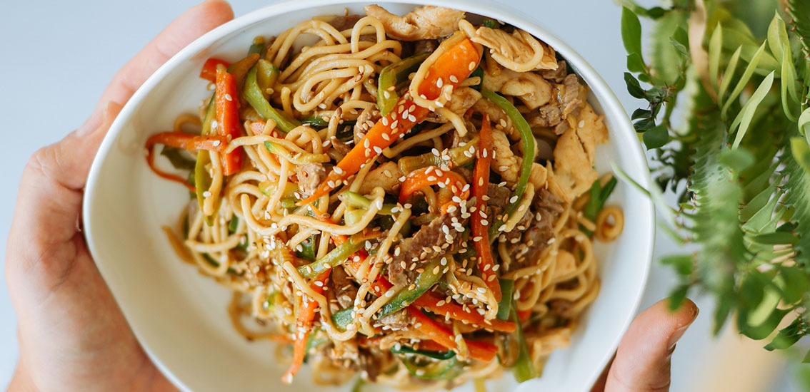 Sesame Noodles with Chicken recipe