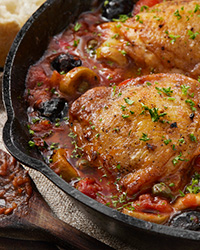Smothered Chicken Thighs