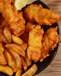 Beer-battered Cod
