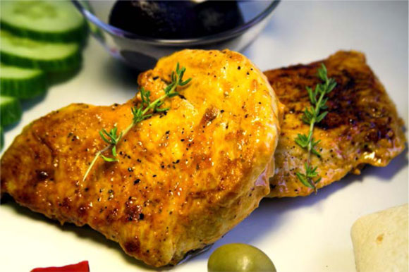 Curried Turkey Cutlets with  Dried Apricots