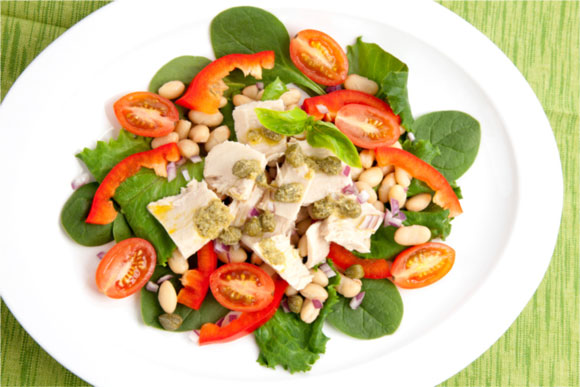 Baby Spinach & Tuna Salad