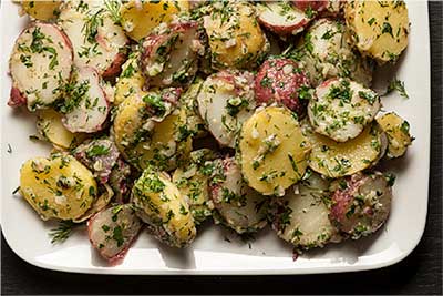 Grilled Potato Salad with Fresh Herbs