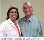Image of Dr. Shyamali Singhal and Dave Dravecky