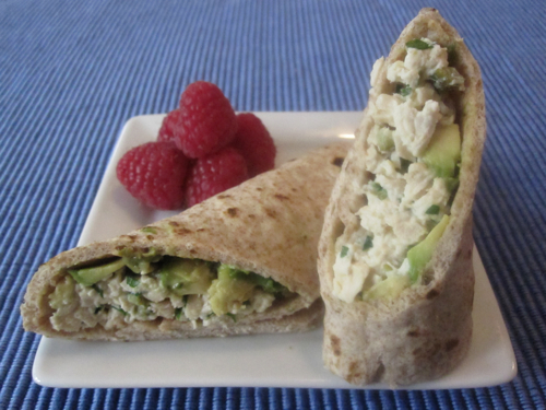 Avocado Chicken Salad Wrap