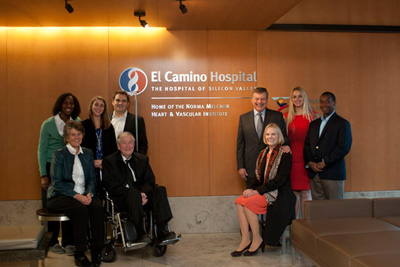Image of the Melchor Family at redication of Heart and Vascular Institute