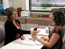 Image of a rehabilitation patient with a physical therapist