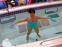 Image of a rehabilitation patient during pool therapy