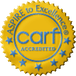 Image of the CARF International Aspire to Excellent Seal click to learn more
