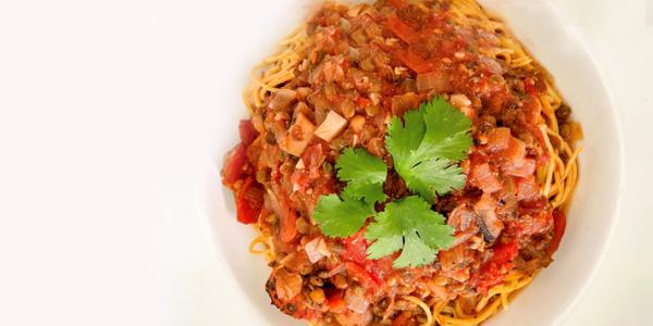 Mushroom and Lentil Bolognese Mushroom and Lentil Bolognese