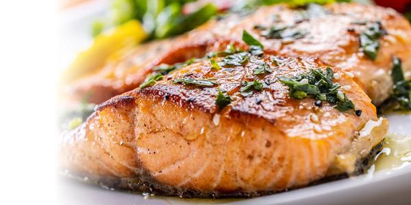 Lemon Garlic Salmon with Roasted Vegetables