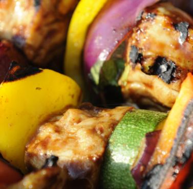 Chicken and Vegetable Kebab