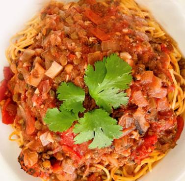 Mushroom and Lentil Bolognese
