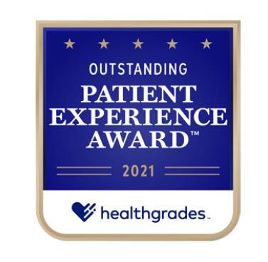 Outstanding Patient Experience Award 2021