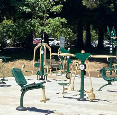 Cuesta Park Fitness Zone Ready for Use